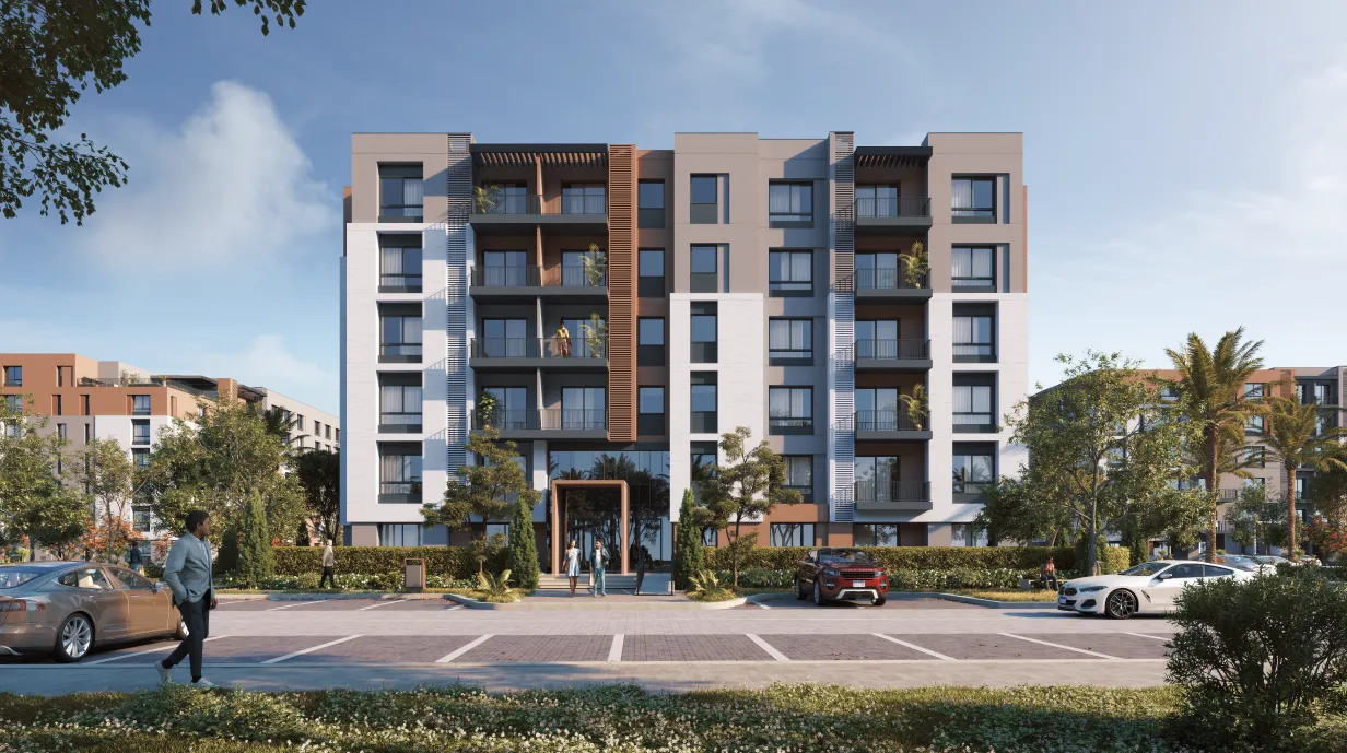 Apartment for sale in Haptown Park 226 in Mostakbal City of 130 m² with 2 bedrooms