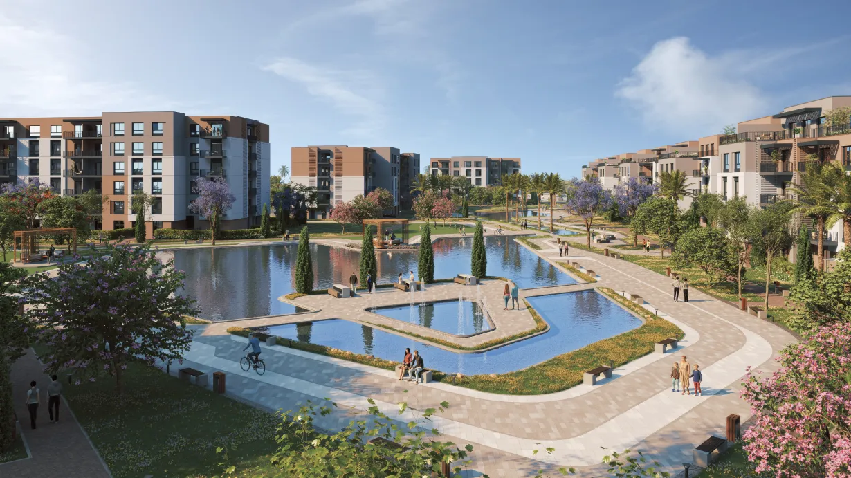Apartment for sale in Haptown Park 226 in Mostakbal City of 130 m² with 2 bedrooms