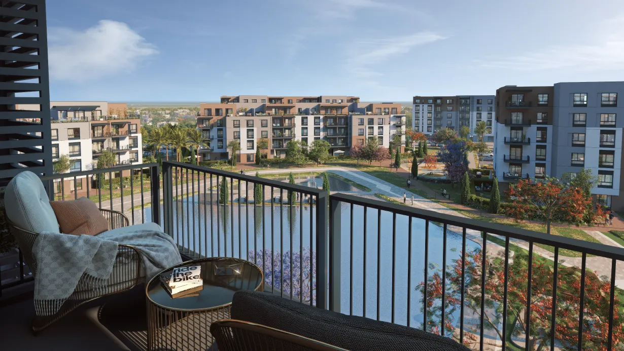 Apartment for sale in Haptown Park 226 in Mostakbal City of 130 m² with 2 bedrooms