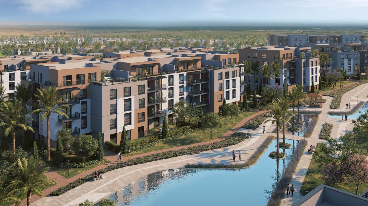 Apartment for sale in Haptown Park 226 in Mostakbal City of 130 m² with 2 bedrooms