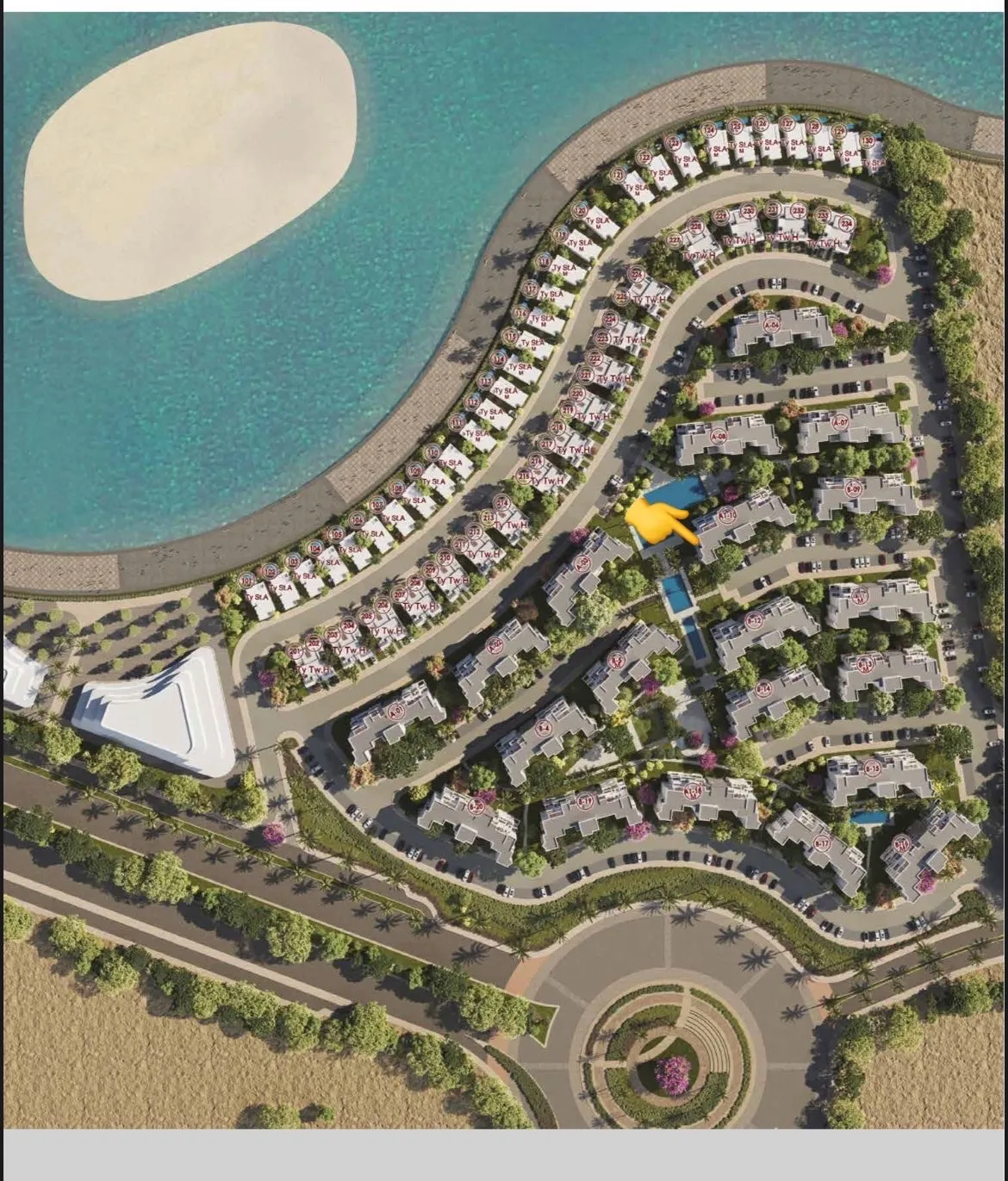  للبيع في بالم هيلز العلمين الجديدة في  بمساحة 0 م² تتكون من 0 غرف