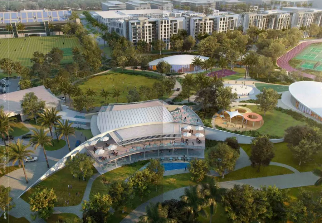 شقة للبيع في زيد إيست في التجمع السادس بمساحة 177 م² تتكون من 3 غرف