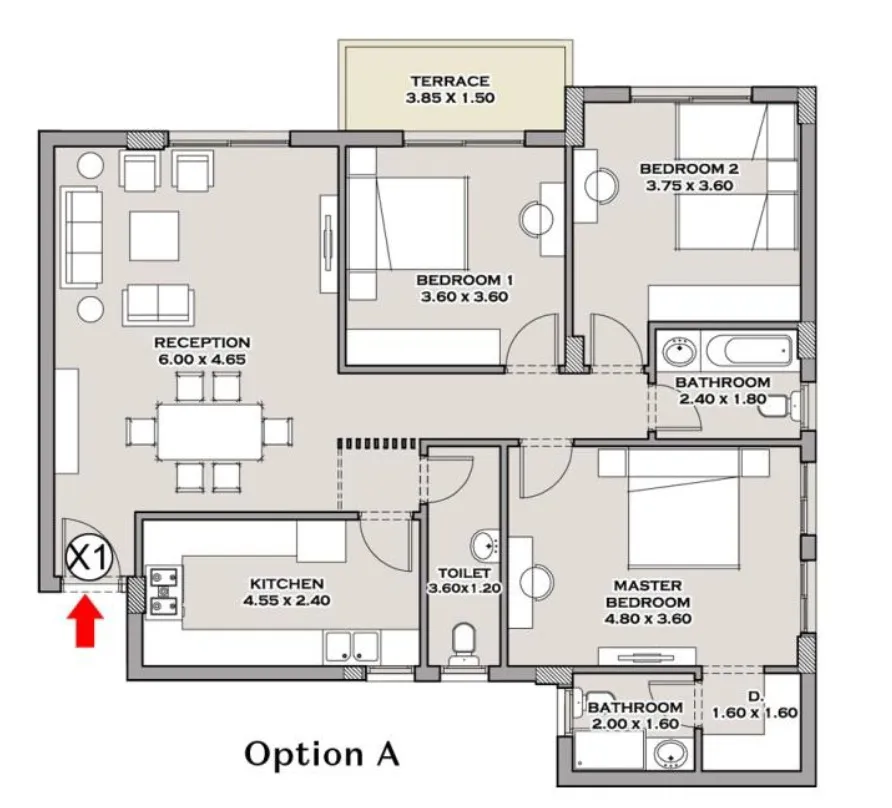  للبيع في تاج سيتي في  بمساحة 0 م² تتكون من 0 غرف