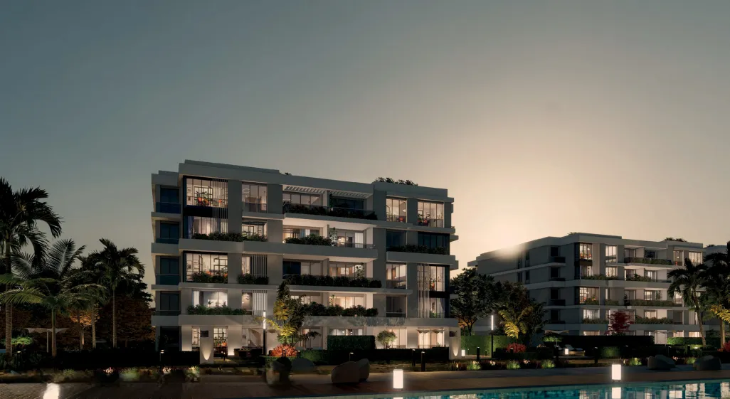 شقة للبيع في بلوتري في القاهرة الجديدة بمساحة 185 م² تتكون من 3 غرف