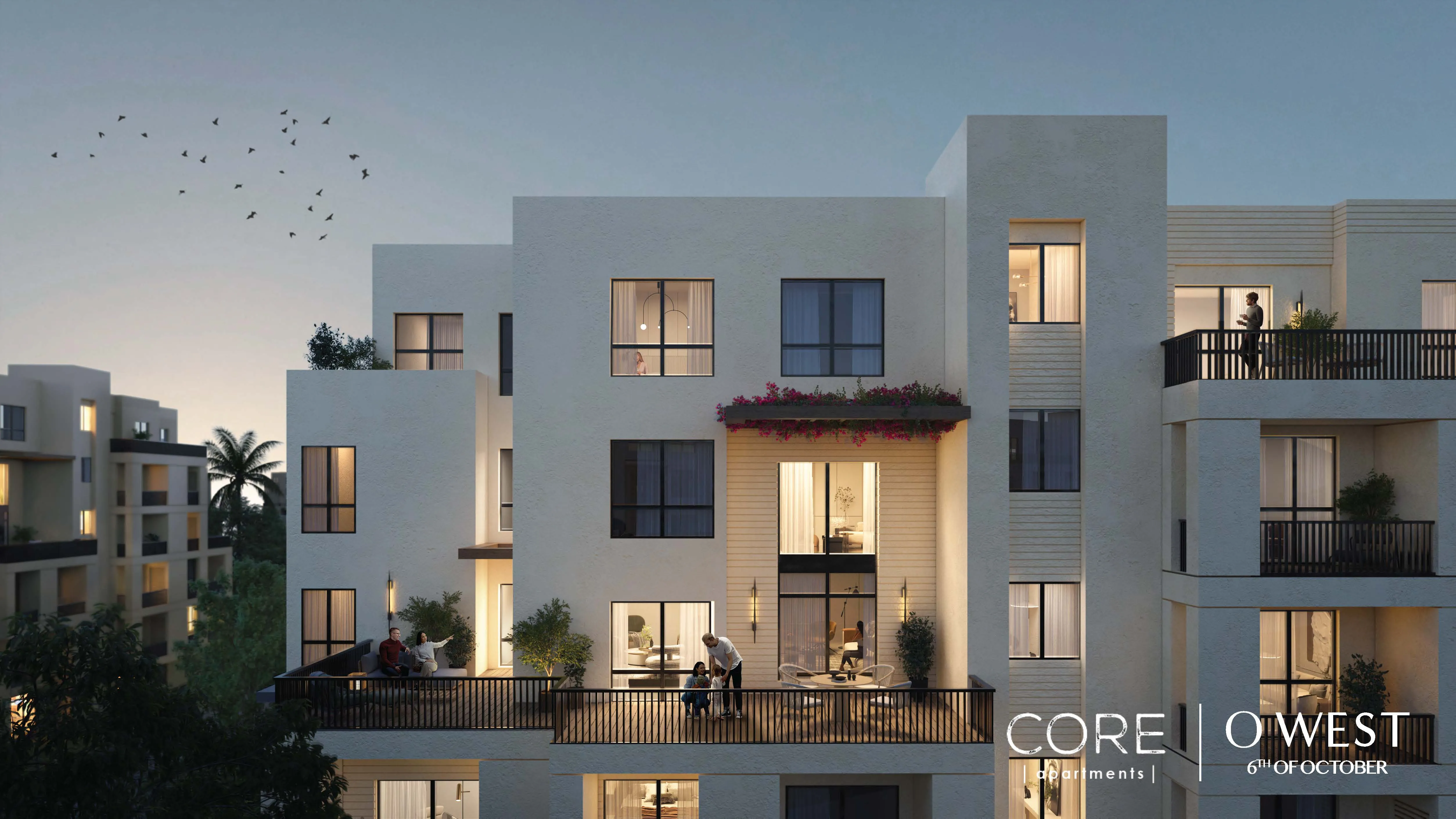 Apartment for sale in O West Orascom in October Gardens of 117 m² with 2 bedrooms