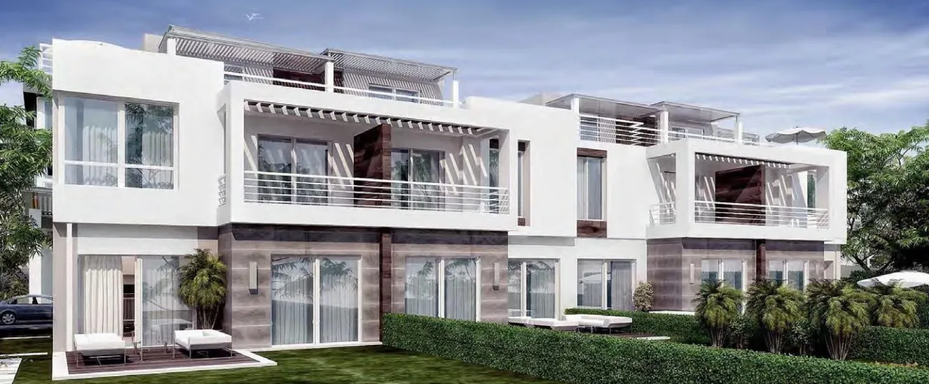 تاون هاوس للبيع في بالم هيلز جولف اكستنشن في مدينة السادس من أكتوبر بمساحة 258 م² تتكون من 3 غرف