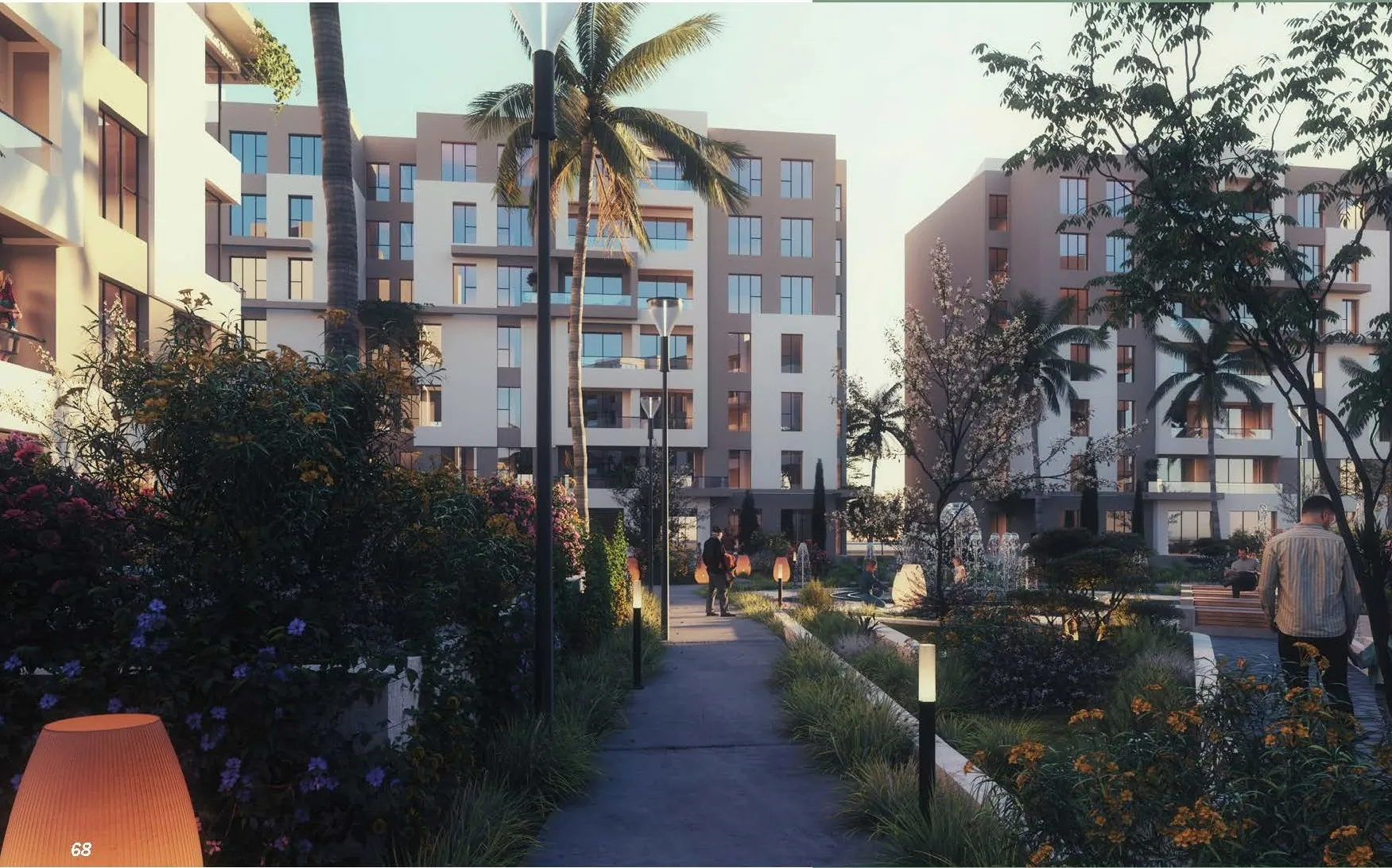 شقة للبيع في روسيل في مدينة المستقبل بمساحة 102 م² تتكون من 2 غرف