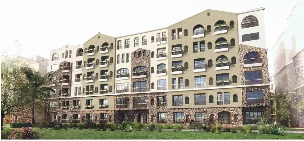 شقة للبيع في جرين سكوير في مدينة المستقبل بمساحة 134 م² تتكون من 2 غرف