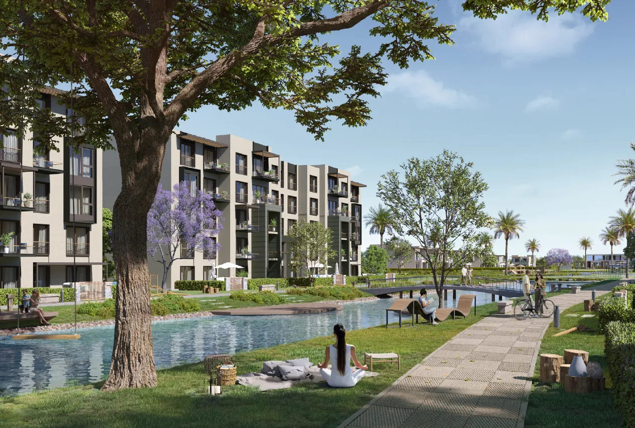 Apartment for sale in Garden Lakes in 6th of October City of 113 m² with 2 bedrooms