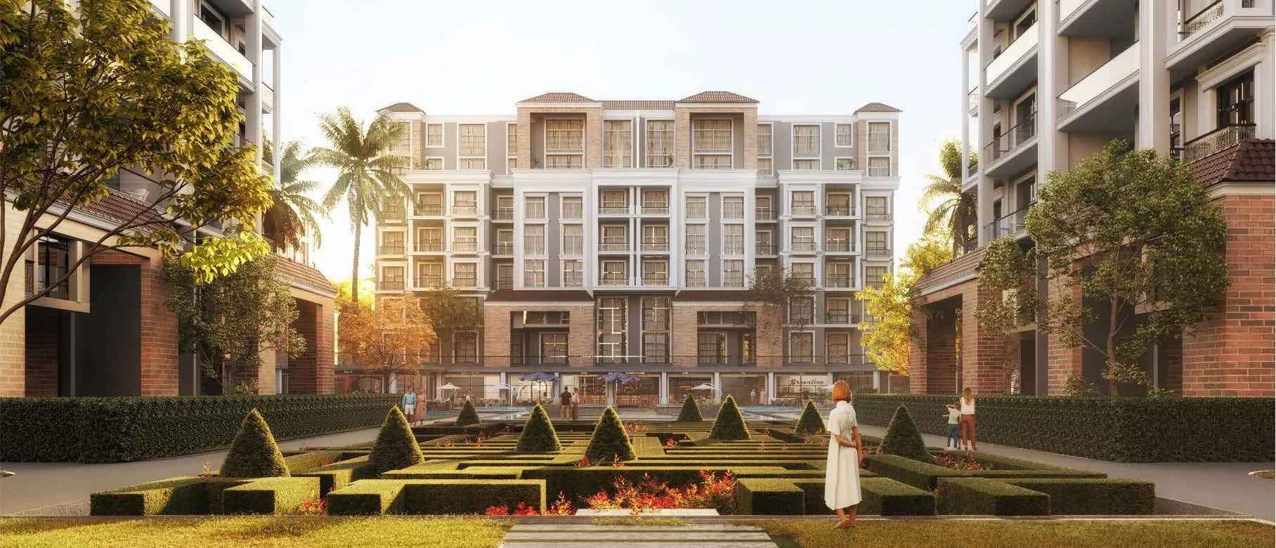 Apartment for sale in Peerage Residence in New Cairo of 132 m² with 2 bedrooms