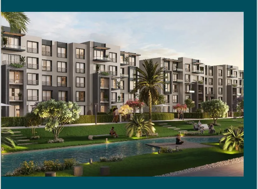 شقة للبيع في جاردن ليكس في مدينة السادس من أكتوبر بمساحة 68 م² تتكون من 1 غرف