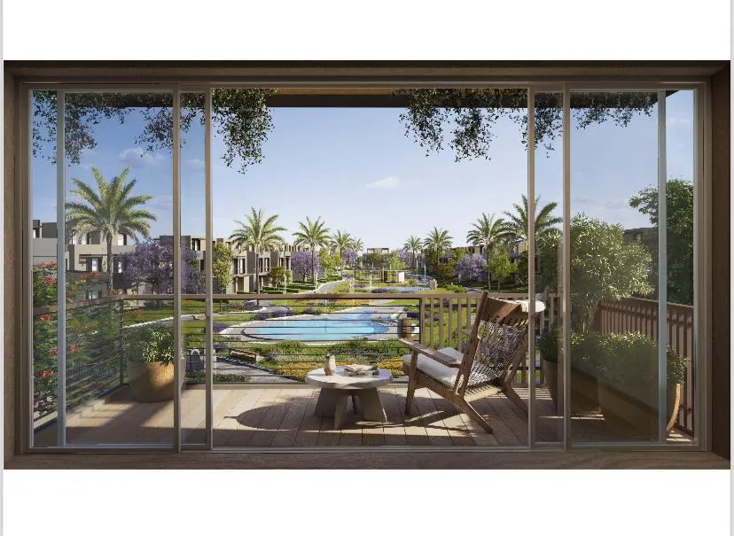 شقة للبيع في جاردن ليكس في مدينة السادس من أكتوبر بمساحة 68 م² تتكون من 1 غرف