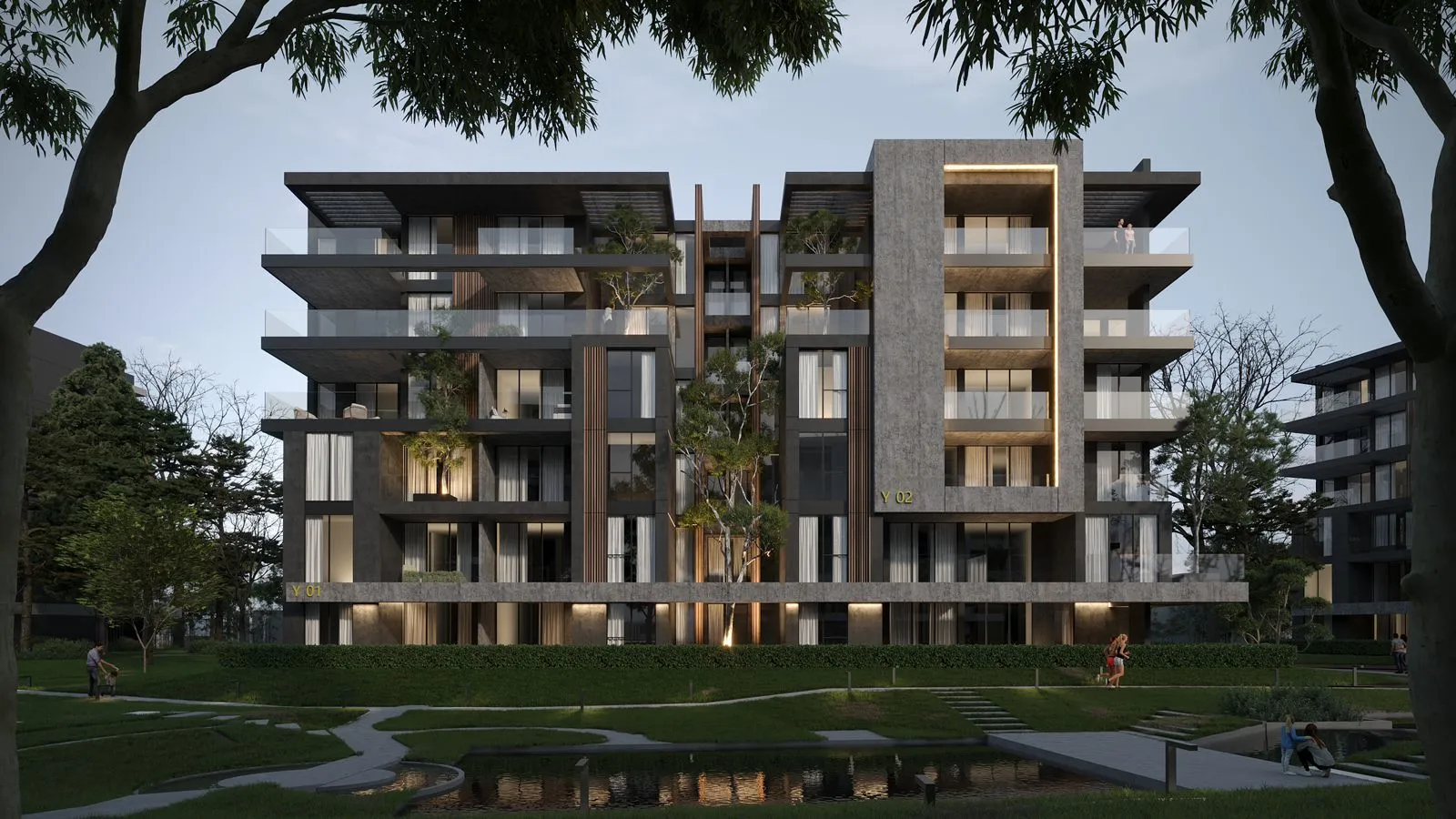 Apartment for sale in Yellow Residence in New Cairo of 180 m² with 3 bedrooms