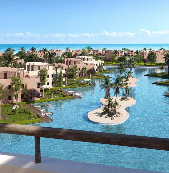 شاليه للبيع في هاسيندا ووترز في رأس الحكمة بمساحة 65 م² تتكون من 1 غرف