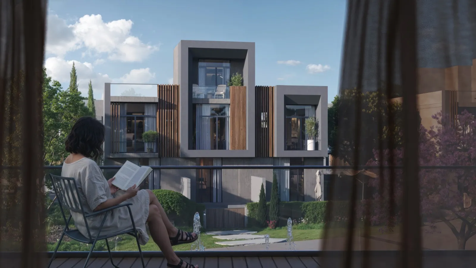 توين هاوس للبيع في سولاى في القاهرة الجديدة بمساحة 307 م² تتكون من 4 غرف