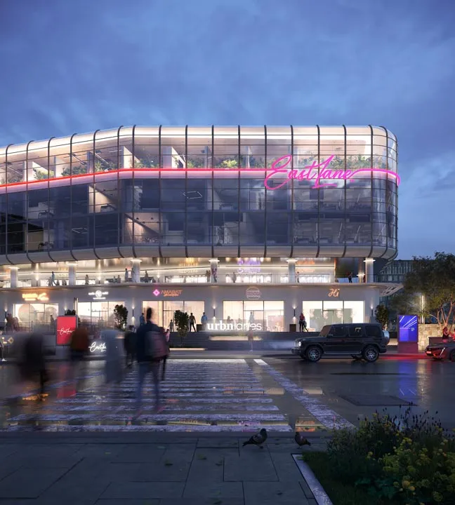 مكتب للبيع في ايست لين في القاهرة الجديدة بمساحة 70 م² تتكون من 0 غرف