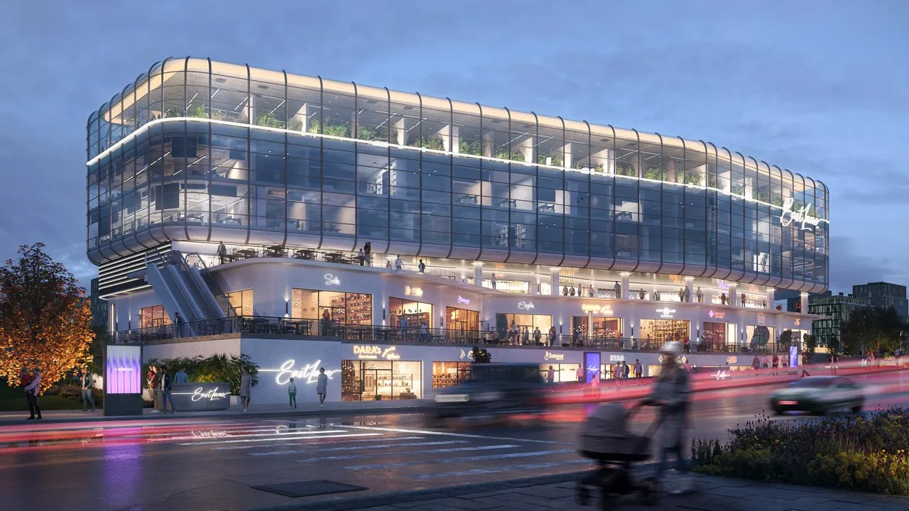 مكتب للبيع في ايست لين في القاهرة الجديدة بمساحة 70 م² تتكون من 0 غرف