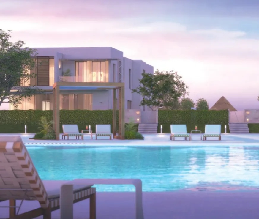 تاون هاوس للبيع في هضبة في مدينة السادس من أكتوبر بمساحة 242 م² تتكون من 3 غرف