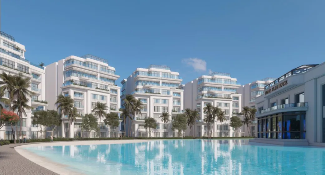 شقة للبيع في لوميا لاجونز في العاصمة الإدارية الجديدة بمساحة 190 م² تتكون من 3 غرف