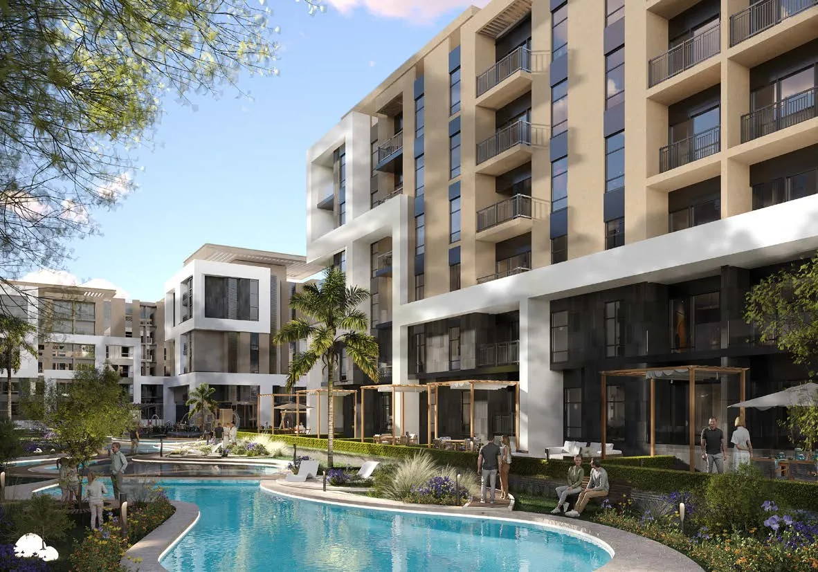 Apartment for sale in Riverton in New Cairo of 122 m² with 3 bedrooms