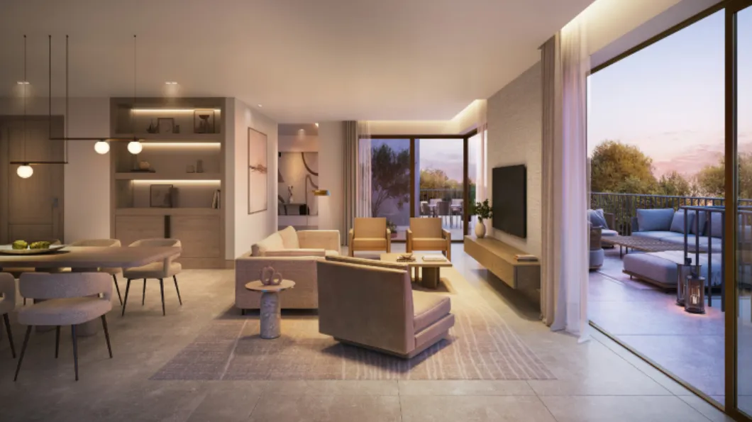 لوفت للبيع في سولانا في الشيخ زايد الجديدة بمساحة 193 م² تتكون من 3 غرف