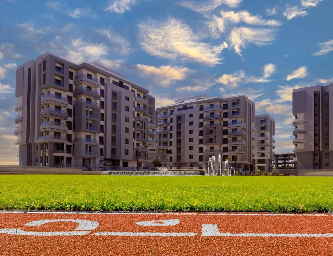 شقة للبيع في بلو فيرت في العاصمة الإدارية الجديدة بمساحة 146 م² تتكون من 2 غرف