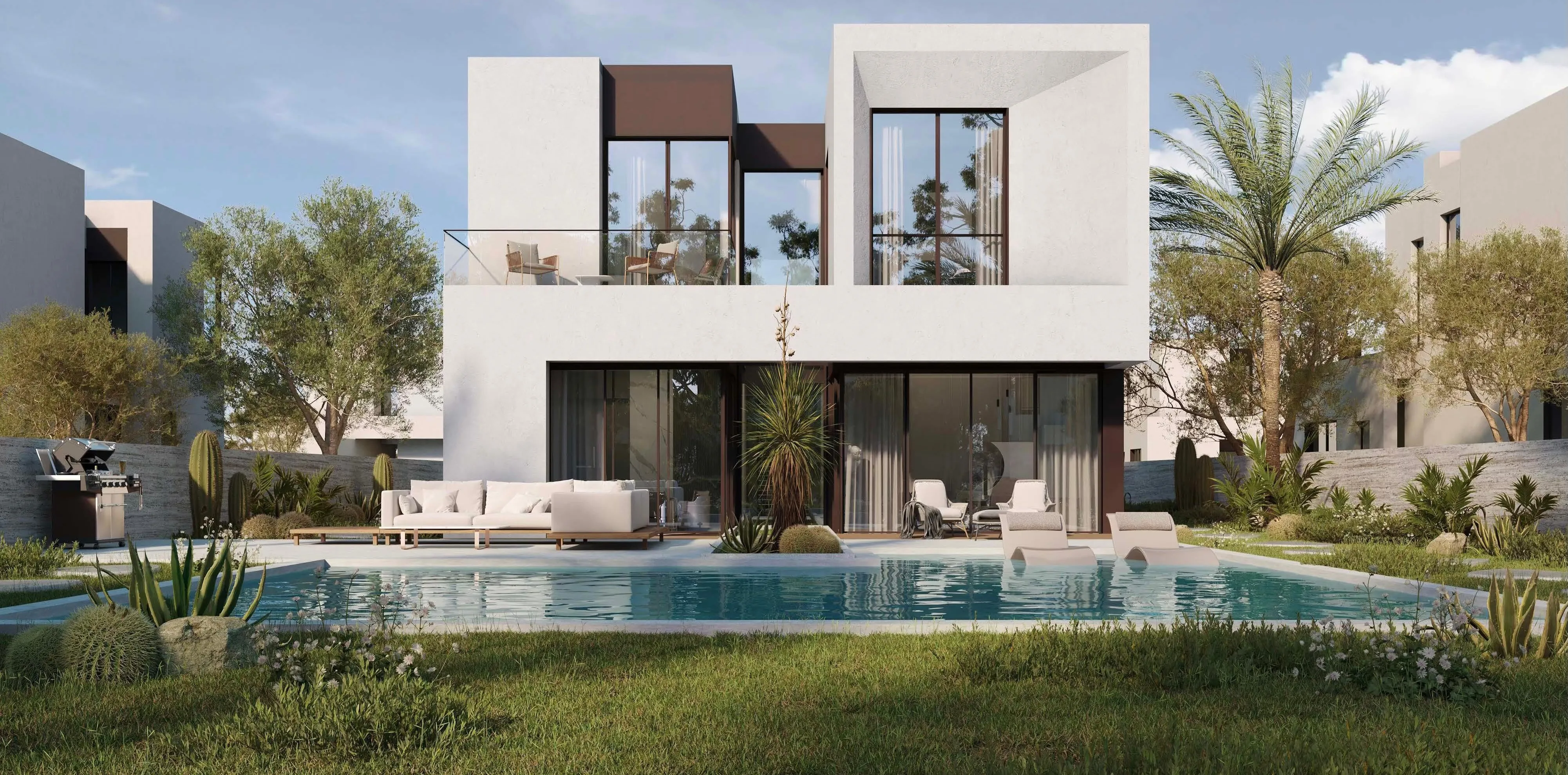 فيلا للبيع في سولانا في الشيخ زايد الجديدة بمساحة 240 م² تتكون من 4 غرف