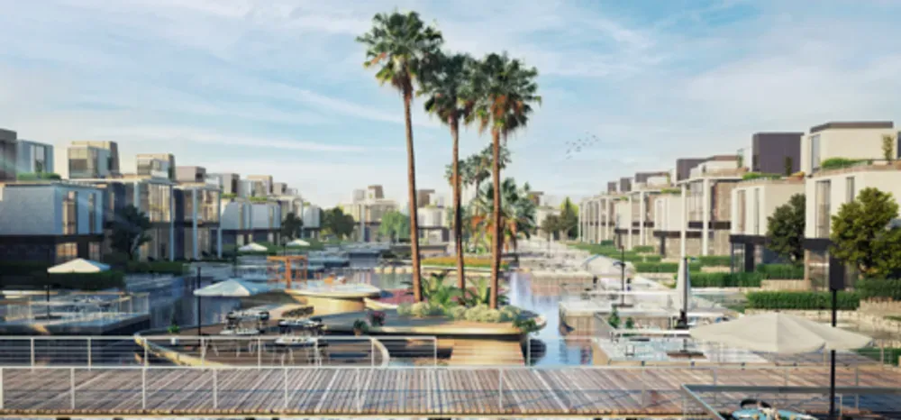 توين هاوس للبيع في بلوم فيلدز في مدينة المستقبل بمساحة 195 م² تتكون من 3 غرف