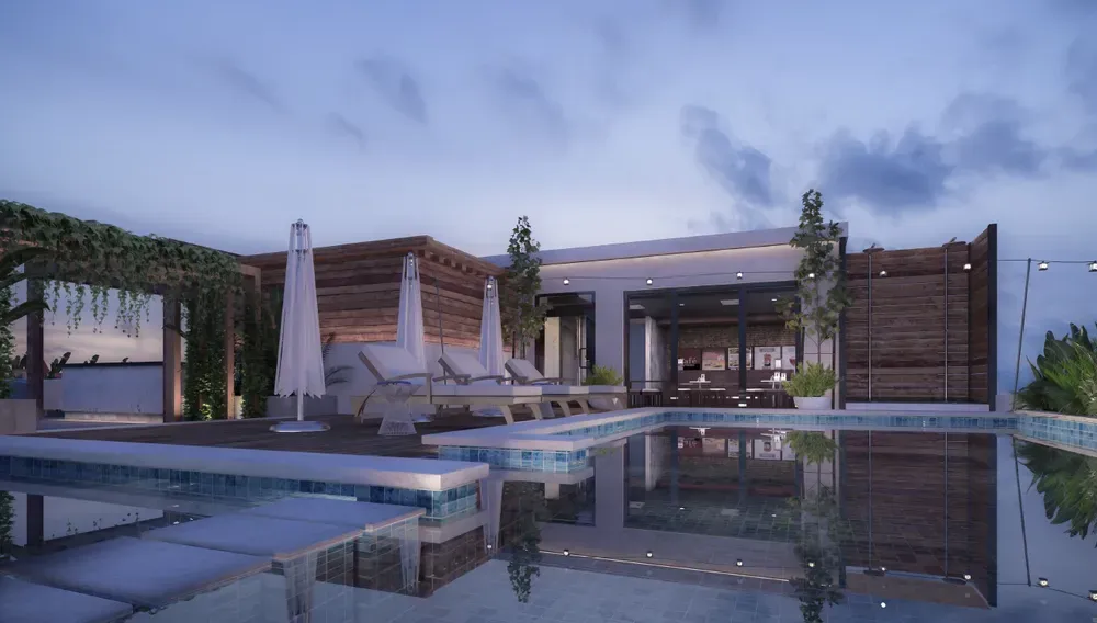 توين هاوس للبيع في بلوم فيلدز في مدينة المستقبل بمساحة 195 م² تتكون من 3 غرف