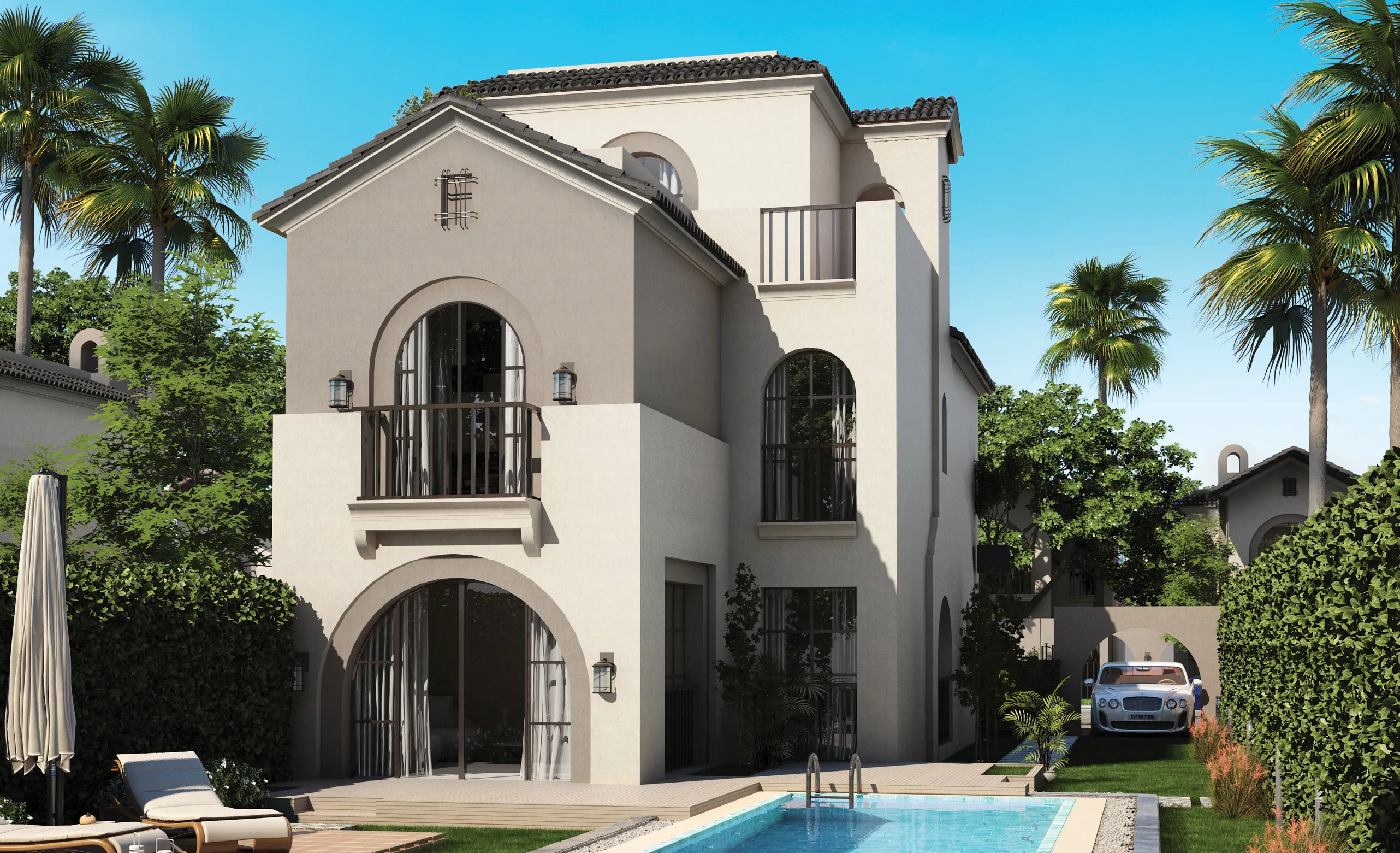 Villa for sale in Sarai in New Cairo of 237 m² with 3 bedrooms