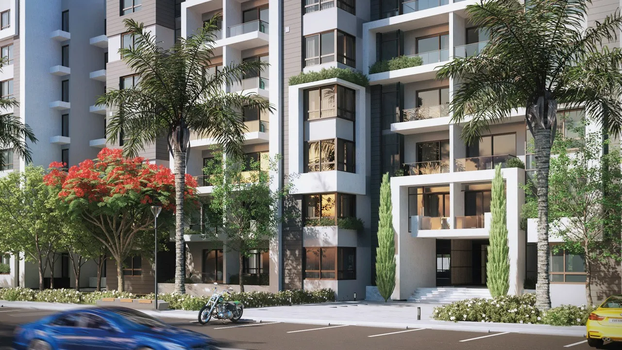 شقة للبيع في يارو  في العاصمة الإدارية الجديدة بمساحة 152 م² تتكون من 3 غرف