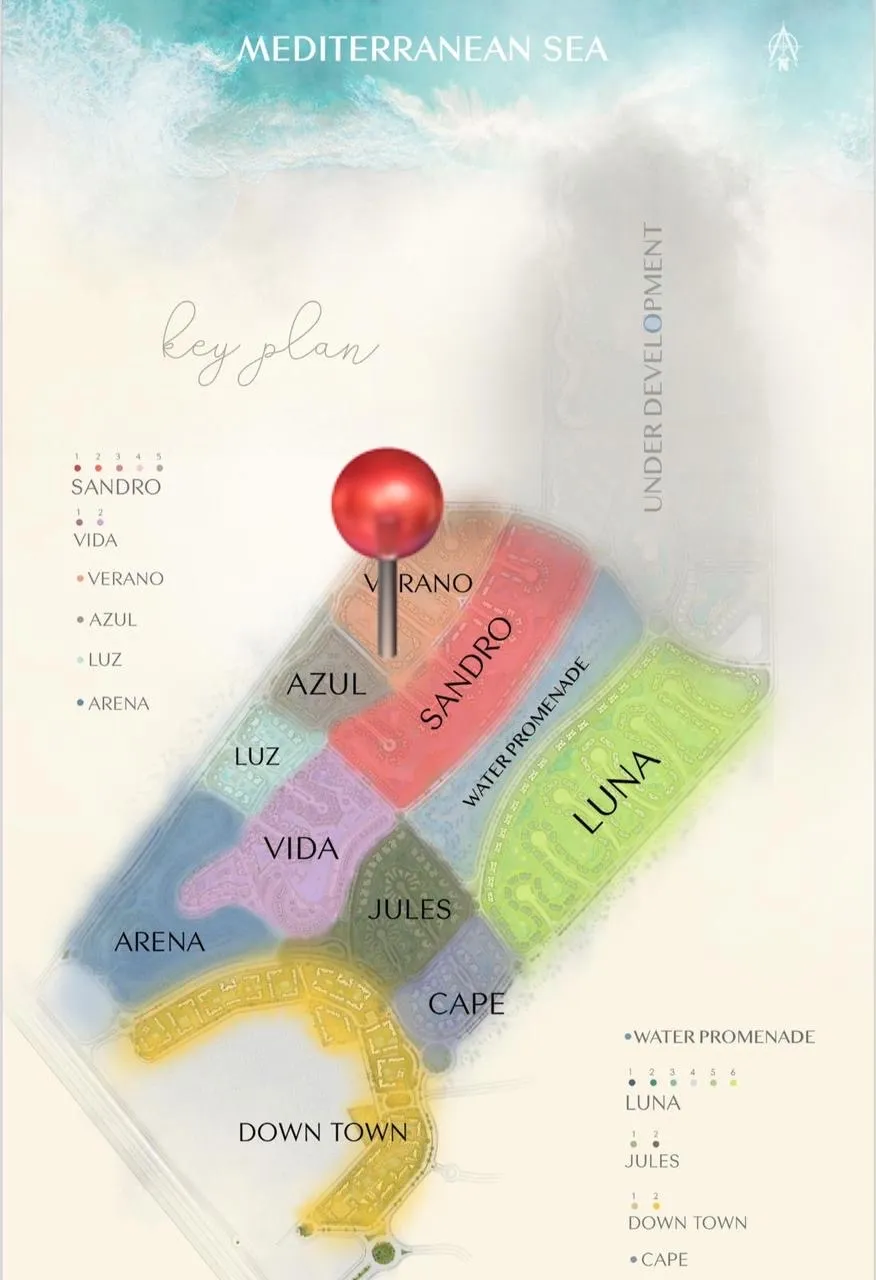 شاليه للبيع في زهرة مرشدي جروب في العلمين بمساحة 0 م² تتكون من 2 غرف