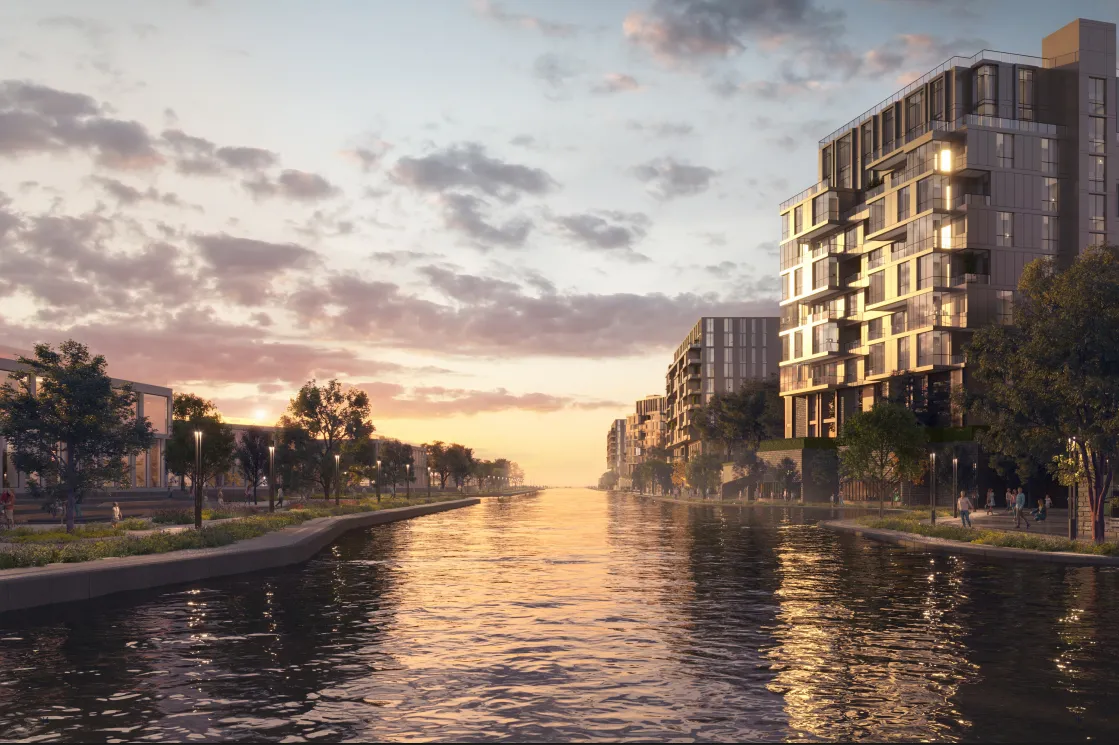 Serviced Duplex for sale in Canal Walk Island  in El Sheikh Zayed of 0 m² with 3 bedrooms