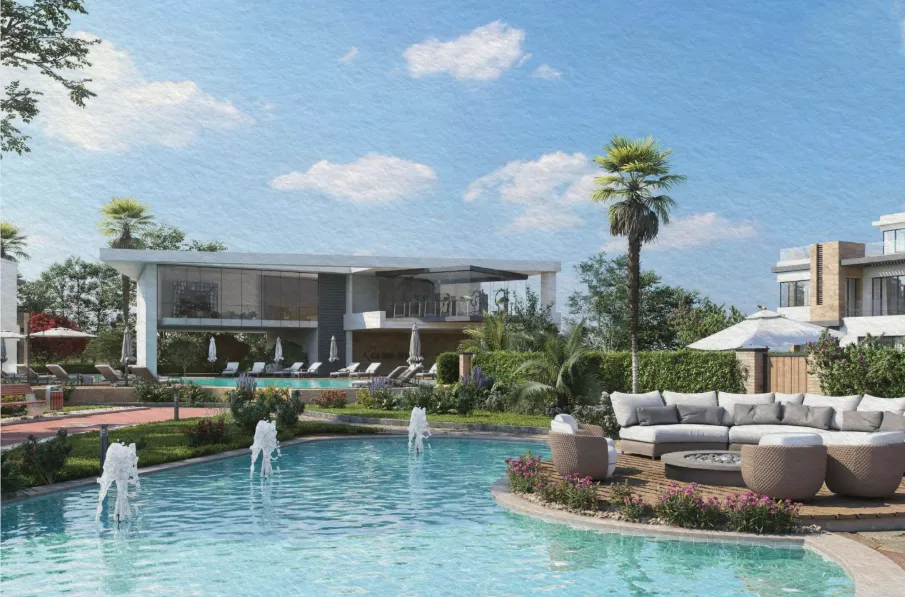 تاون هاوس للبيع في تاوني في مدينة السادس من أكتوبر بمساحة 208 م² تتكون من 3 غرف