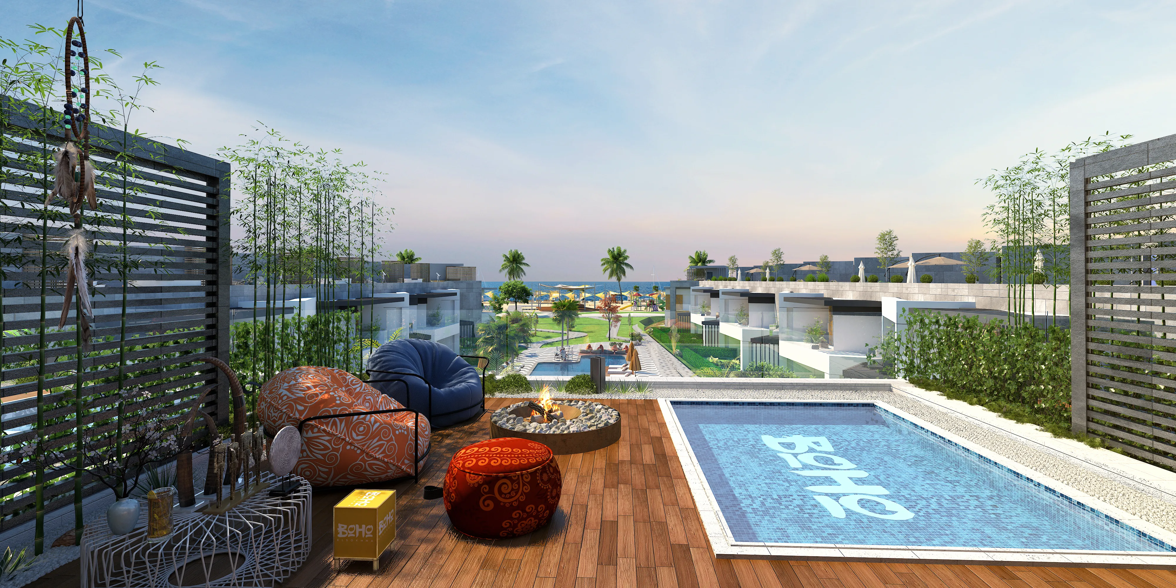 Duplex for sale in Boho El Sokhna in Ain Sokhna of 149 m² with 3 bedrooms