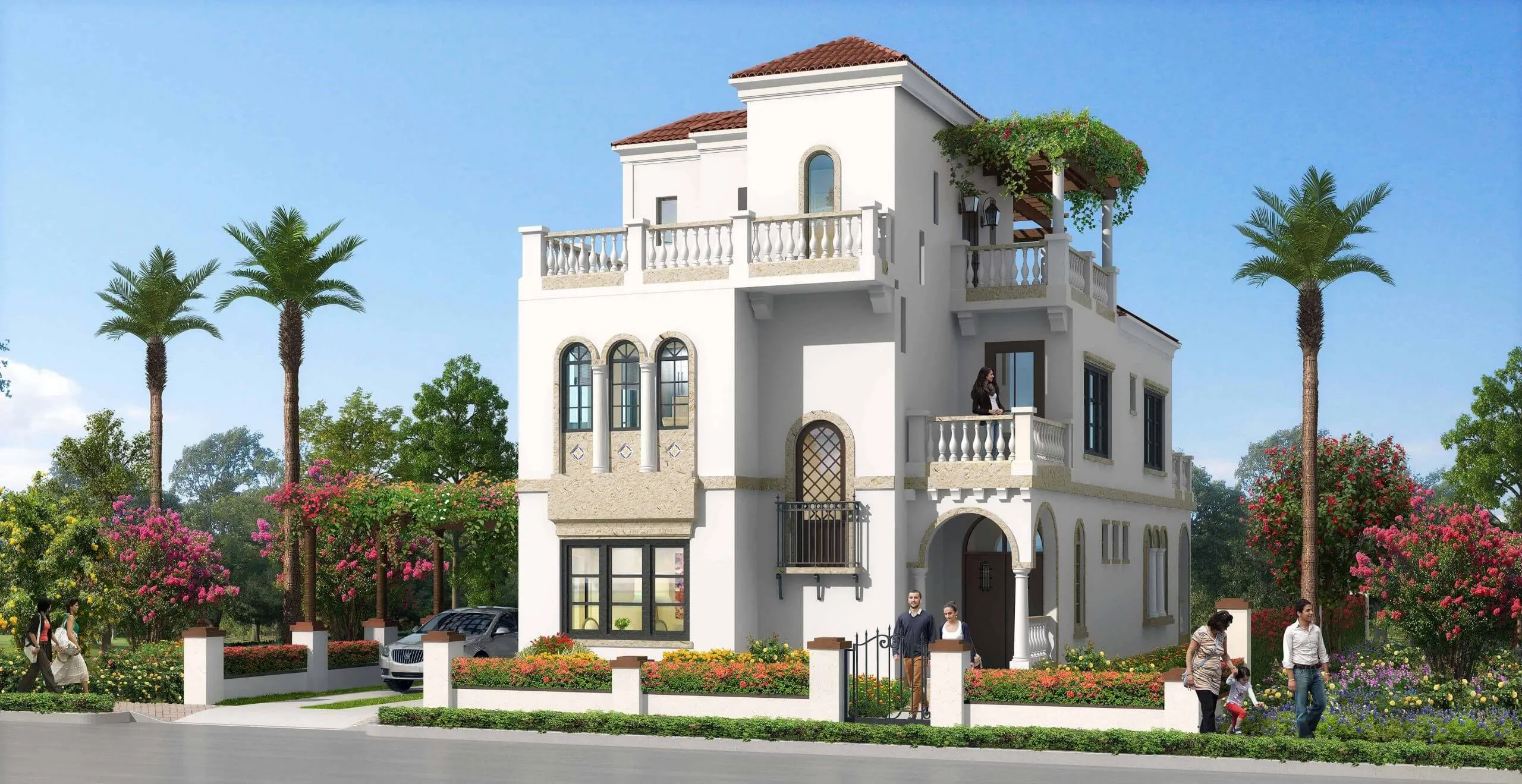 فيلا للبيع في سيلييا   في العاصمة الإدارية الجديدة بمساحة 294 م² تتكون من 3 غرف