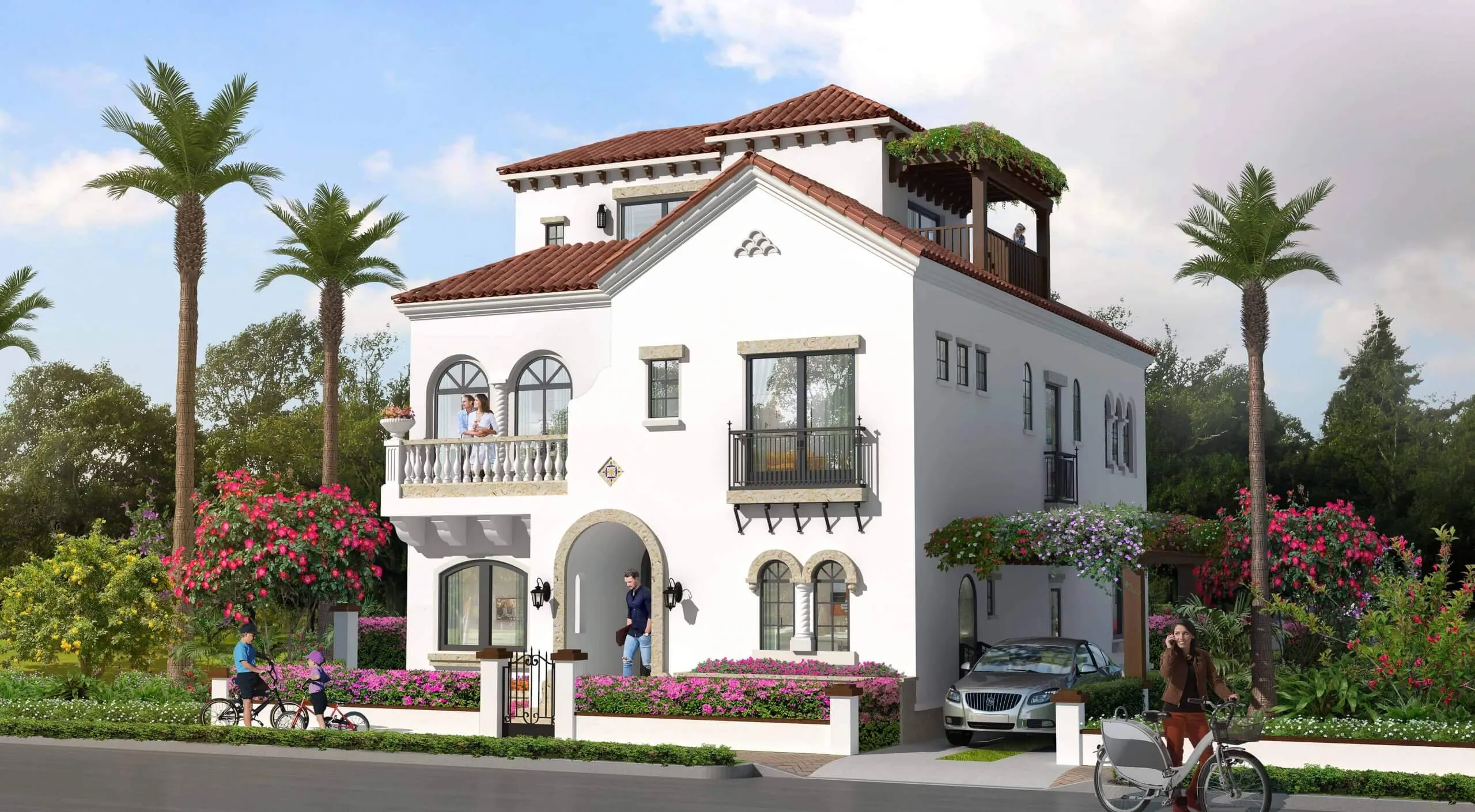 فيلا للبيع في سيلييا   في العاصمة الإدارية الجديدة بمساحة 294 م² تتكون من 3 غرف