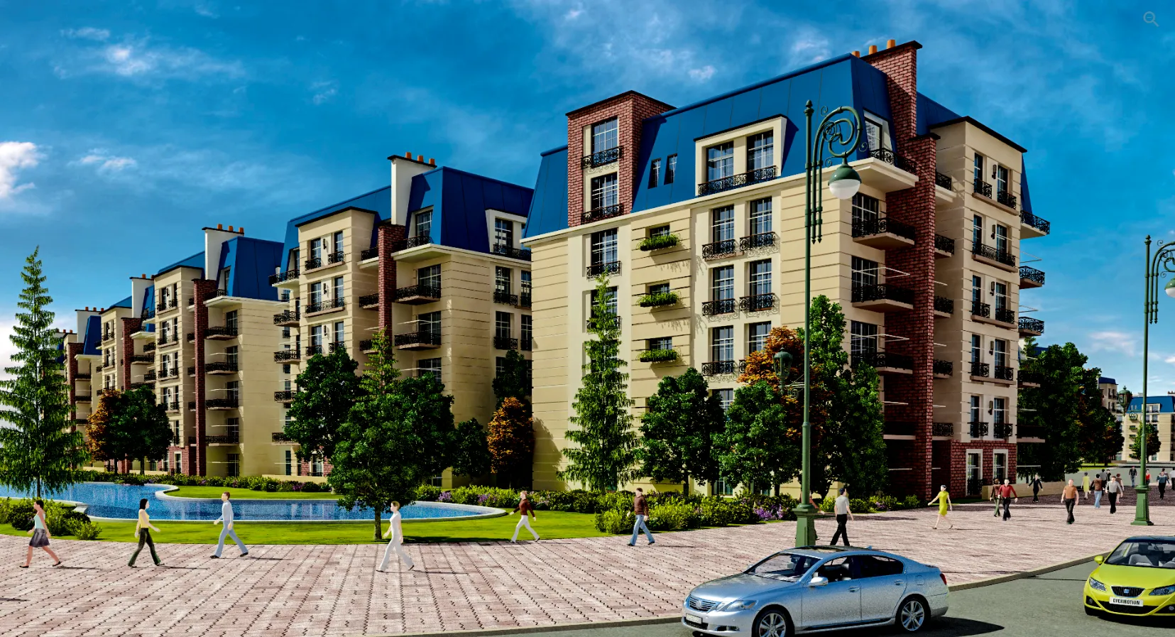 شقة للبيع في نيوبوليس في مدينة المستقبل بمساحة 124 م² تتكون من 3 غرف