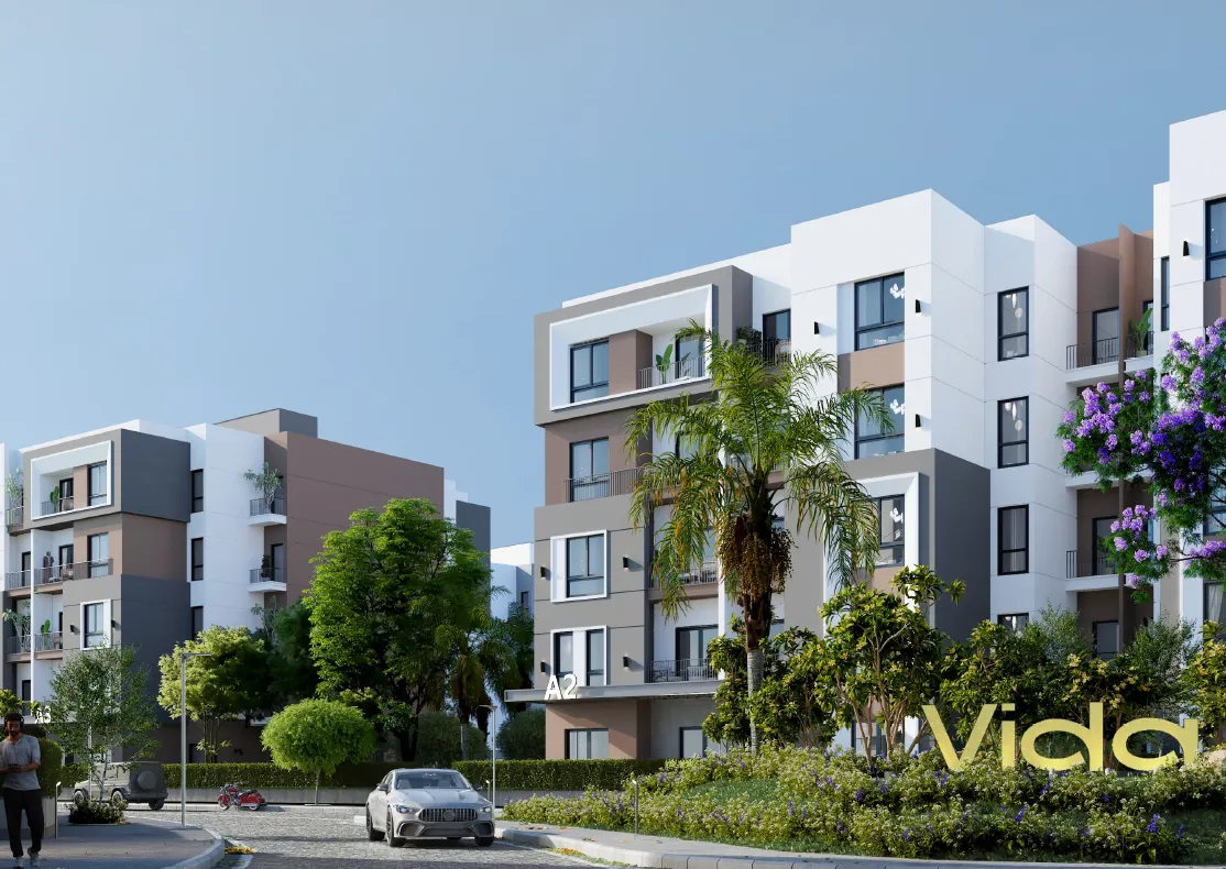 Apartment for sale in Vida Residence in 6th of October City of 91 m² with 2 bedrooms