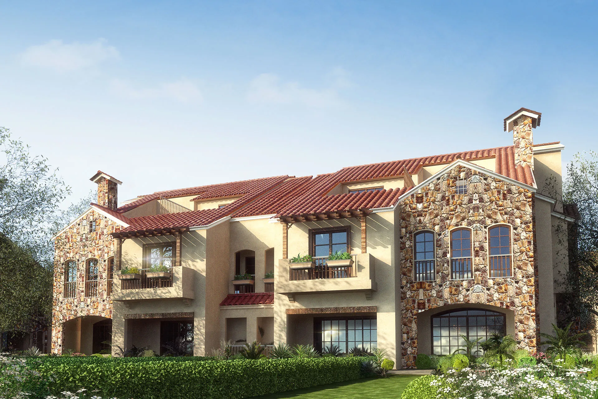 تاون هاوس للبيع في جرين سكوير في مدينة المستقبل بمساحة 262 م² تتكون من 4 غرف