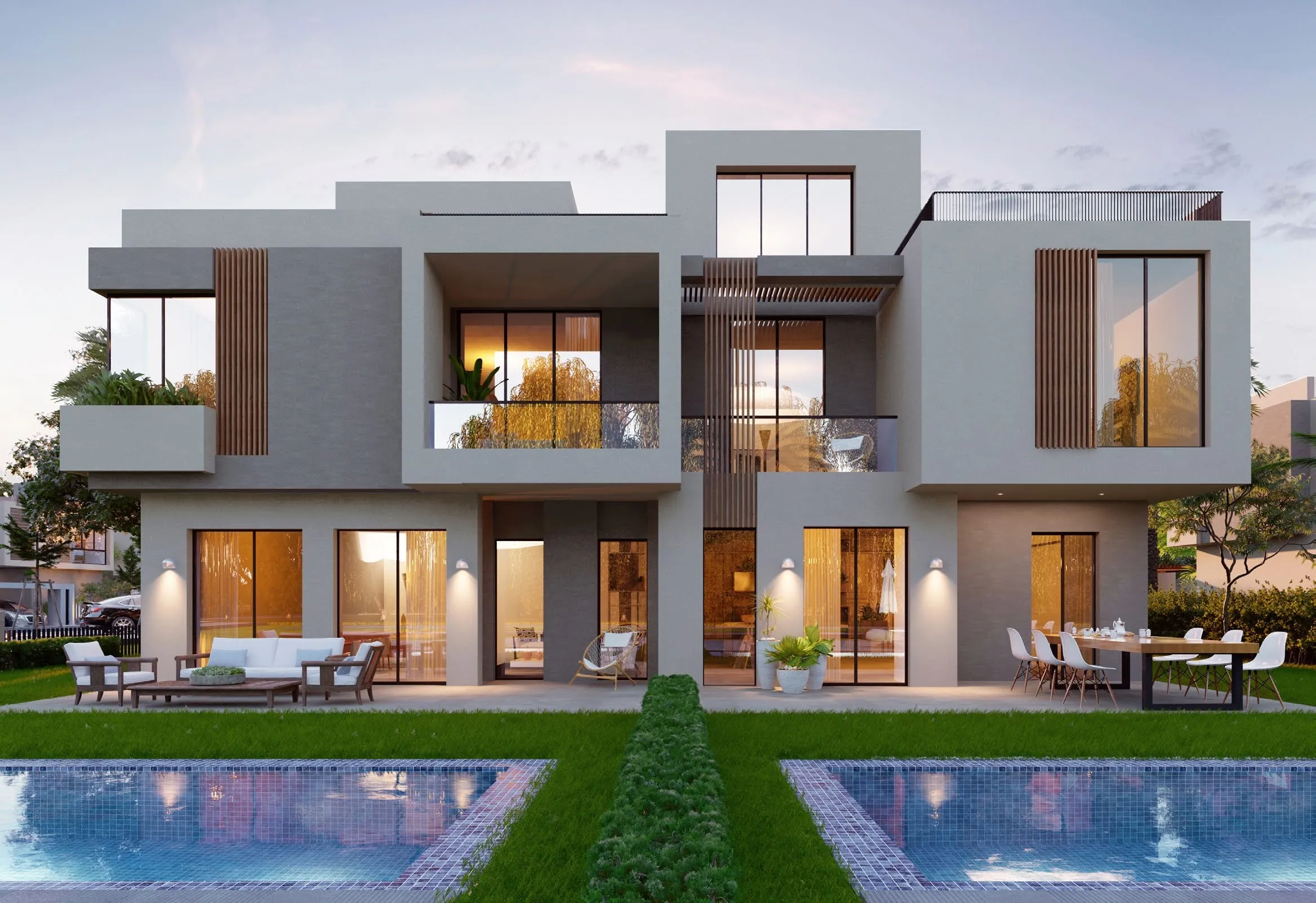 Twinhouse for sale in SODIC East in New Heliopolis of 245 m² with 4 bedrooms