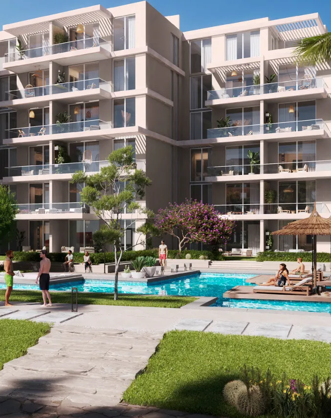 دوبلكس للبيع في هاسيندا باي في سيدي عبد الرحمن بمساحة 330 م² تتكون من 3 غرف