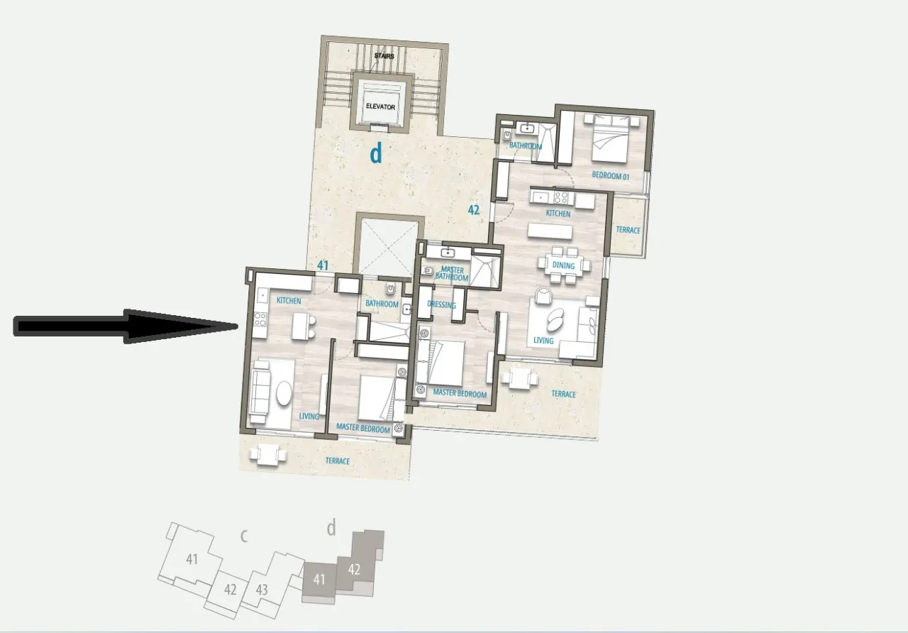  للبيع في ساوث ميد  في  بمساحة 0 م² تتكون من 0 غرف