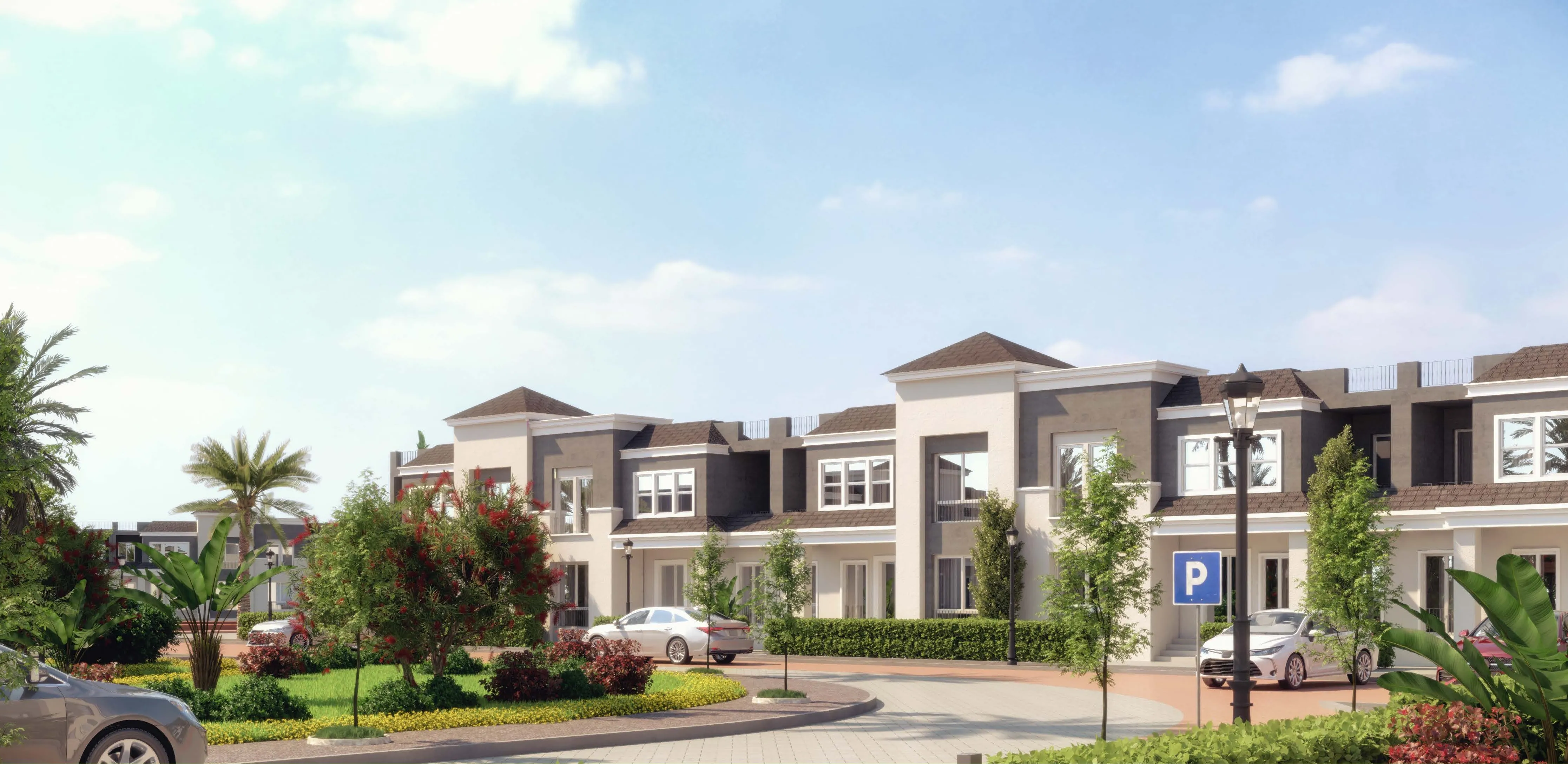 تاون هاوس للبيع في سراي في القاهرة الجديدة بمساحة 174 م² تتكون من 3 غرف