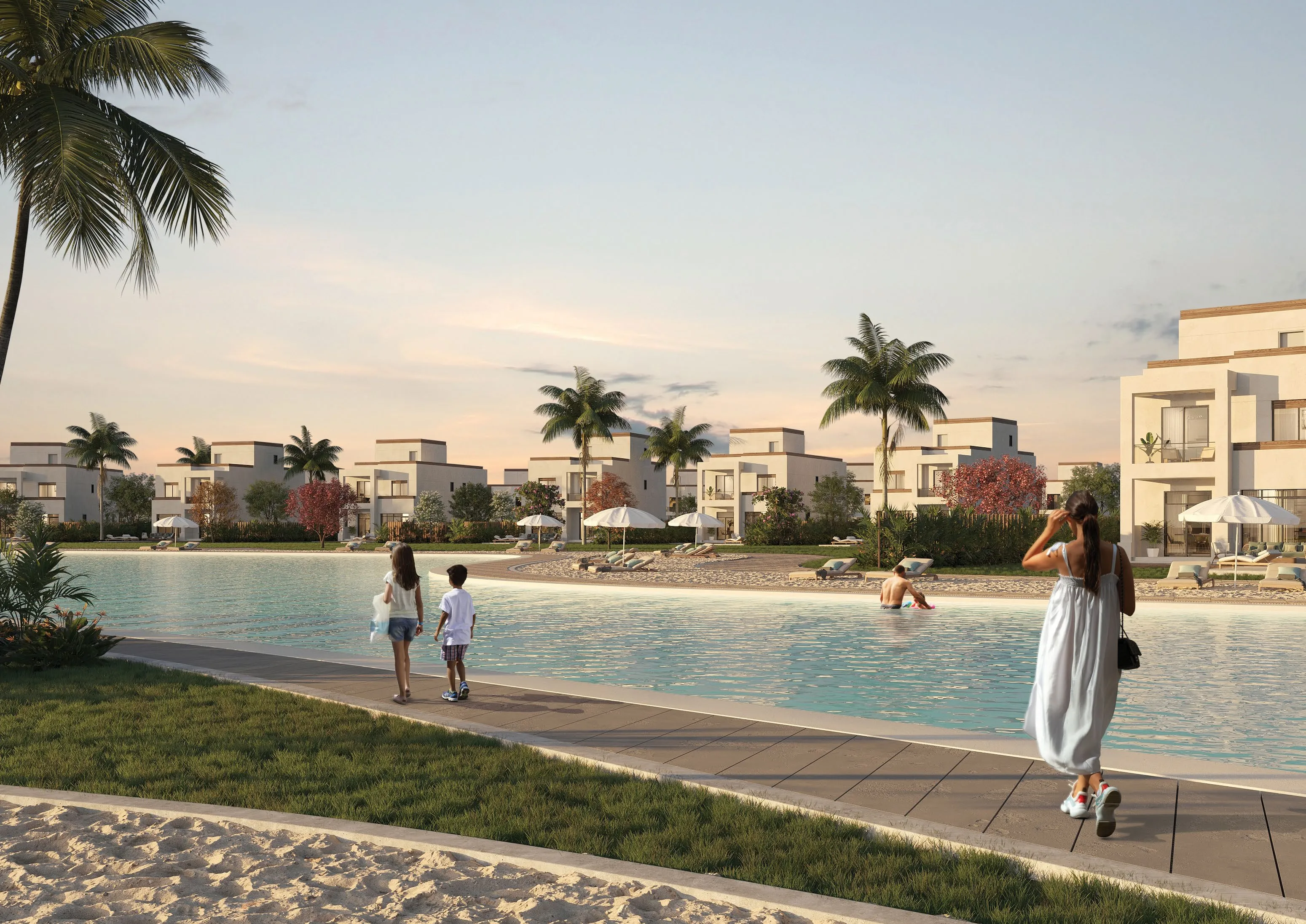 Townhouse for sale in Mazarine in Al Alamein of 340 m² with 3 bedrooms