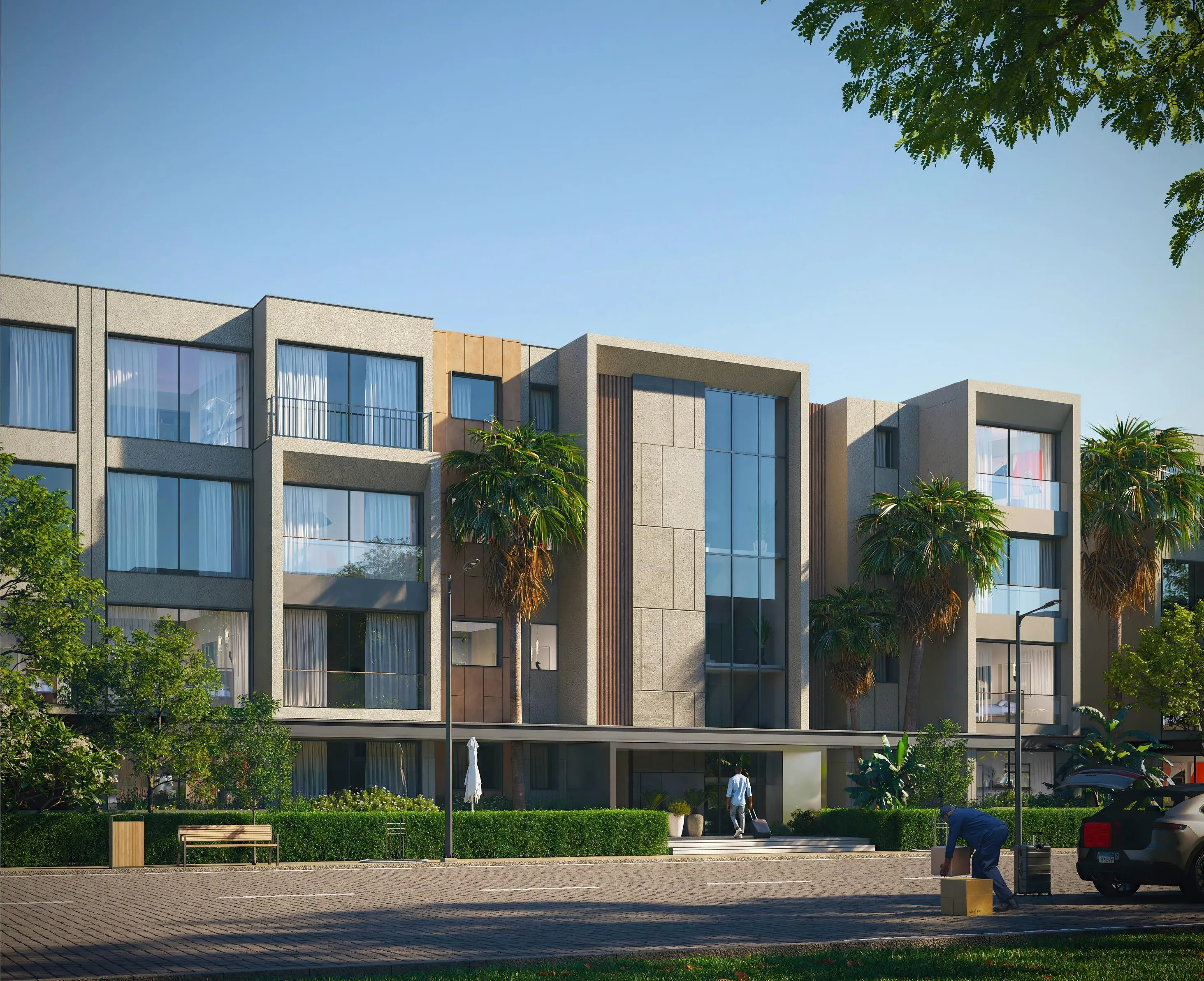 Apartment for sale in PX in 6th of October City of 78 m² with 1 bedrooms