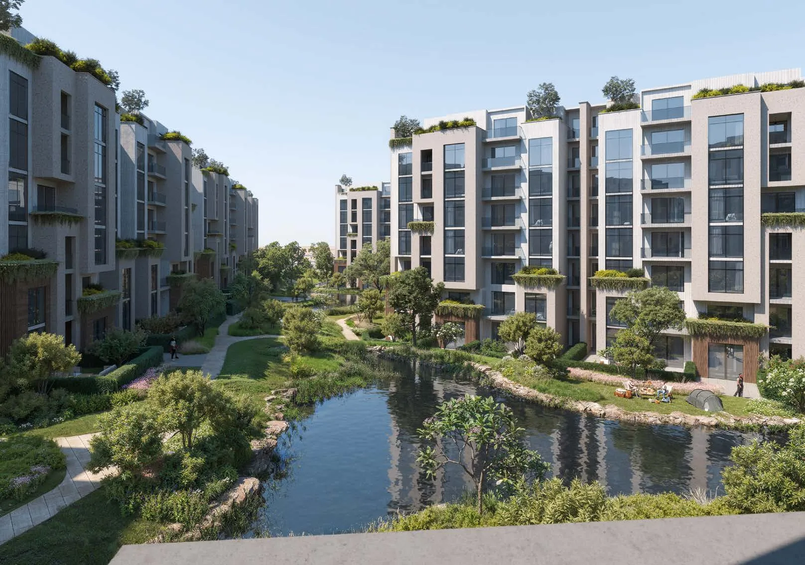 Apartment for sale in Ivoire West in El Sheikh Zayed of 126 m² with 2 bedrooms