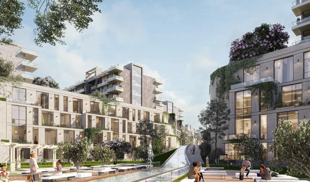 شقة للبيع في كايت في حدائق اكتوبر بمساحة 80 م² تتكون من 1 غرف