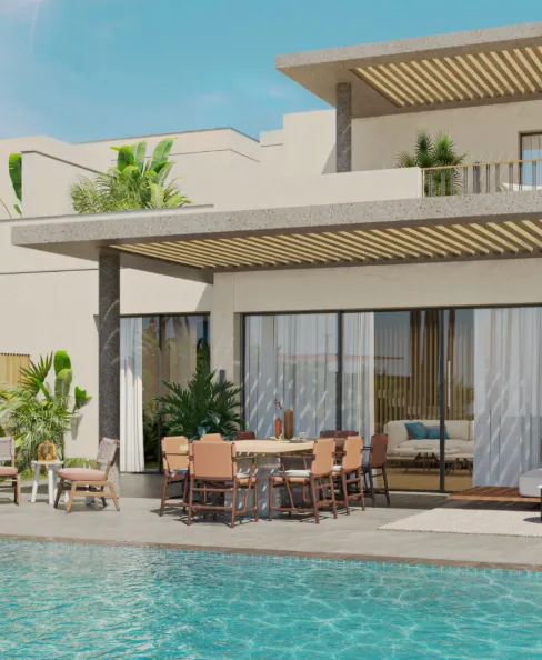 توين هاوس للبيع في الماظه باي في سيدي حنيش بمساحة 224 م² تتكون من 3 غرف