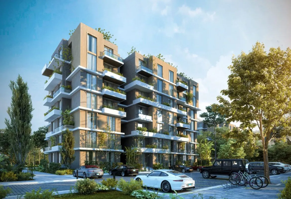 شقة للبيع في البوسكو سيتي في مدينة المستقبل بمساحة 102 م² تتكون من 2 غرف